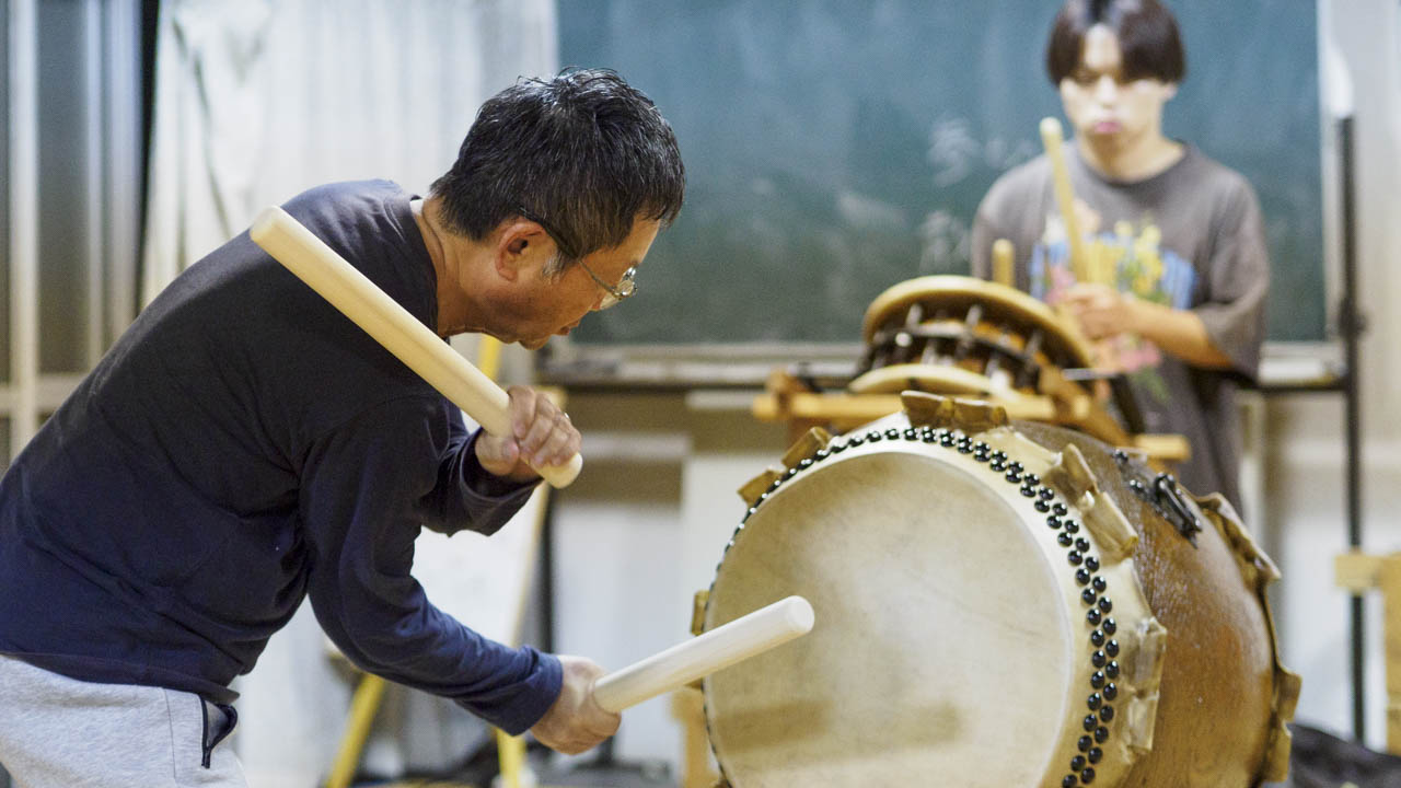 祭りの音が始まるところ - 八坂神社お囃子練習